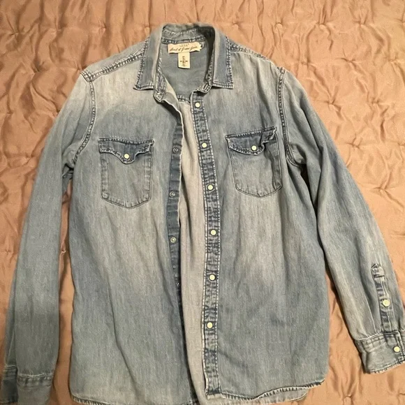 H&M Blue Denim Shirt - Picture 3 of 5